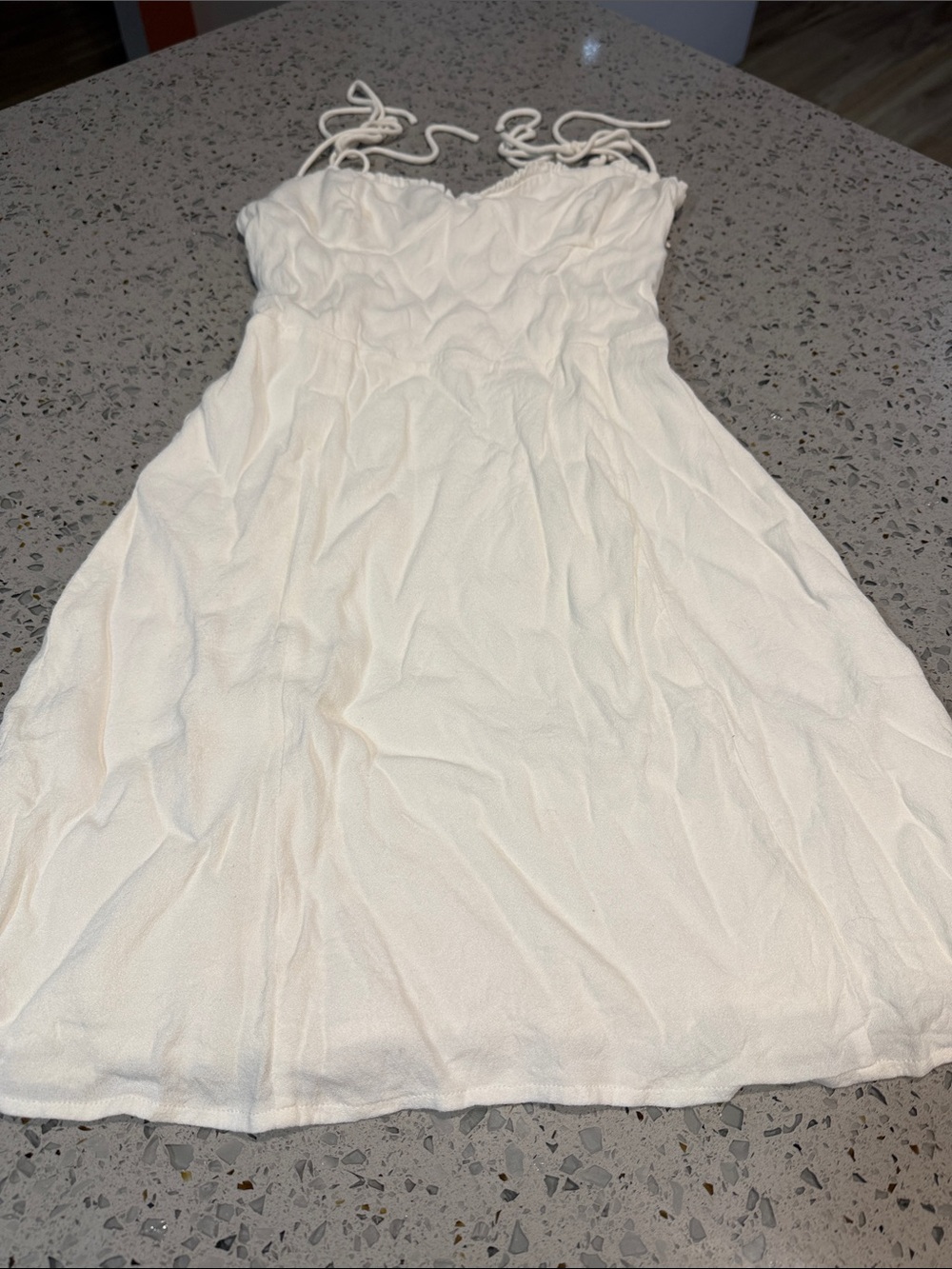 Wilfred White Tie-Strap Mini Dress